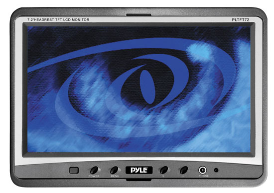 Pyle - PLTFT72 , On the Road , Headrest Video , 7.2'' Headrest LCD Color Monitor