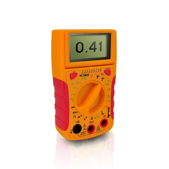 Pyle - PLTM35 , Tools and Meters , Multimeters - Electrical , Mini Digital LCD Multimeter Measures DC Voltage, AC Voltage, DC Current, Resistance and Diode