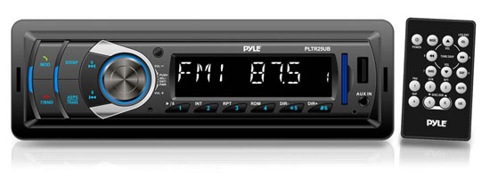 Pyle - PLTR25UB , On the Road , Headunits - Stereo Receivers , In-Dash Bluetooth Digital Receiver Headunit with USB/SD Card Readers, MP3/AUX-Input, AM/FM Radio, DC 12-24V Dual Voltage System Compatible with Car, Bus, Truck, RV, etc.