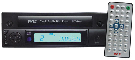 Pyle - PLTVD84 , On the Road , Headunits - Stereo Receivers , Universal Multimedia Disc/MP3 Player w/Built-In TV Tuner