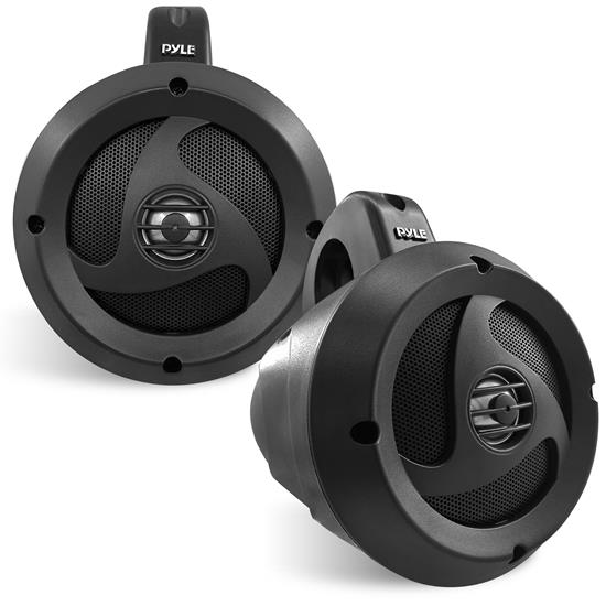 Pyle - PLUTV40BTA.5 , On the Road , Vehicle Speakers , 4” Waterproof Rated Off-Road Wireless BT Streaming Speakers - Amplified Vehicle Speaker System for ATV, UTV, 4x4, Jeep (900 Watt)