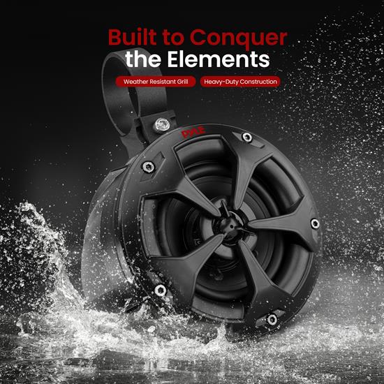 Pyle PLUTV41BK Marine and Waterproof Motorcycle and OffRoad