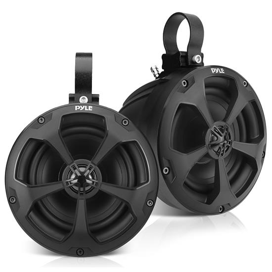 Pyle - PLUTV51BK , On the Road , Vehicle Speakers , 5.25’’ Waterproof Rated Off-Road Speakers - UTV Compact PowerSport Vehicle Speaker System (1000 Watt) (Pair)