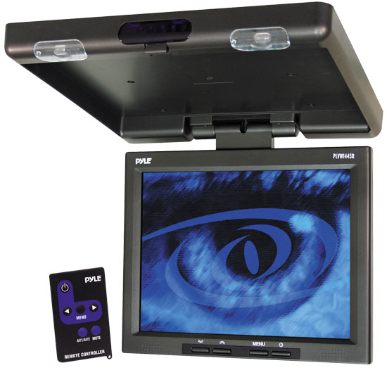 Pyle - PLVW1445R , On the Road , Overhead Monitors - Roof Mount , 14.1'' Overhead TFT LCD Monitor w/Built-In IR Transmitter