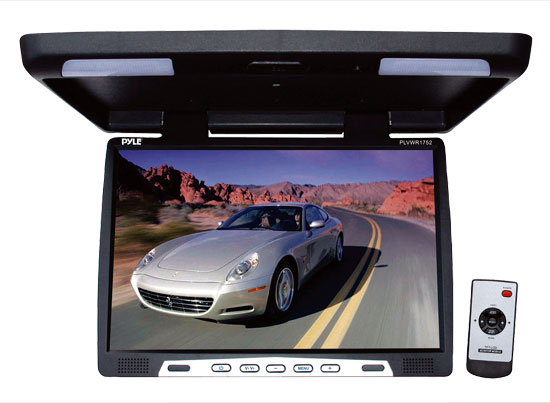 Pyle - plvwr1752 , On the Road , Overhead Monitors - Roof Mount , 18.5'' Wide Screen TFT LCD Roof Mount Video Monitor w/IR Transmitter