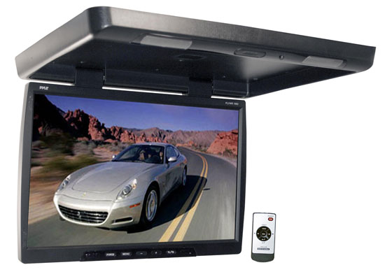 Pyle - PLVWR1982 , On the Road , Overhead Monitors - Roof Mount , 19''  Widescreen TFT Roof Mount Monitor & IR Transmitter