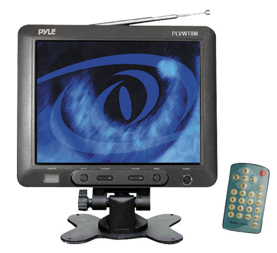 Pyle - PLVWT8M , On the Road , Video Monitors , 8'' TFT Color Monitor w/TV Tuner