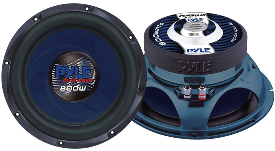 Pyle - PLWB124X , On the Road , Vehicle Subwoofers , 12'' 1000 Watt Molded Blue Cone Subwoofer