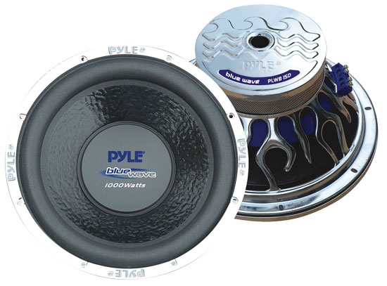 Pyle - PLWB155 , On the Road , Vehicle Subwoofers , 15" 1000 Watt 4 Ohm Subwoofer