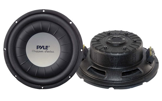 Pyle - UPLWCH10D , On the Road , Vehicle Subwoofers , 10'' 1000 Watt Ultra Slim DVC Subwoofer