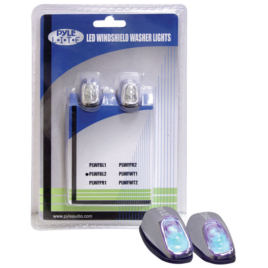 Pyle - PLWFPR2 , Disc , Pyle Lite Series Dual Purple LED Windshield Washer Lights