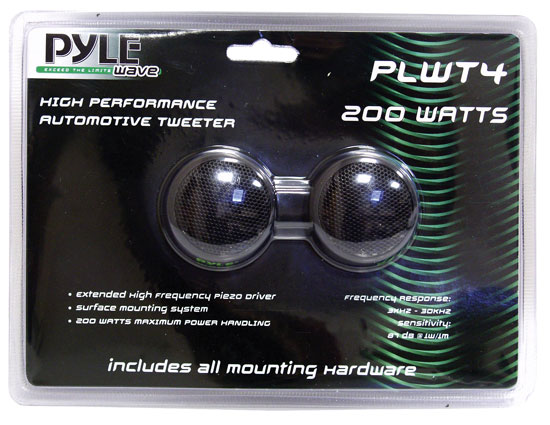 Pyle - PLWT4 , On the Road , Tweeters , 1.5'' 200 Watt Surface Mount Piezo Tweeter