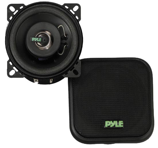 Pyle - PLX42 , On the Road , Vehicle Speakers , 4'' 120 Watt Two-Way Speakers