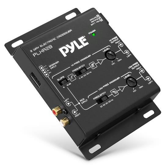 Pyle - PLXR2B , Sound and Recording , Equalizer - Crossover  , 2-Way Electronic Crossover Network - Independent High-Pass/Low-Pass Output Level Controls