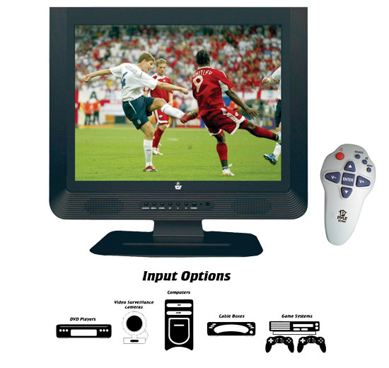 Pyle - PM15LCD , Home and Office , TVs - Monitors , 15'' Hi-Definition LCD Flat Panel Monitor