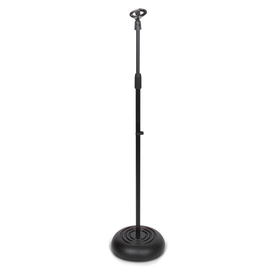 Pyle - PMKS5 , Musical Instruments , Mounts - Stands - Holders , Sound and Recording , Mounts - Stands - Holders , Microphone Stand - Universal Mic Mount with Heavy Compact Base, Height Adjustable (2.8’ - 5’ ft.)