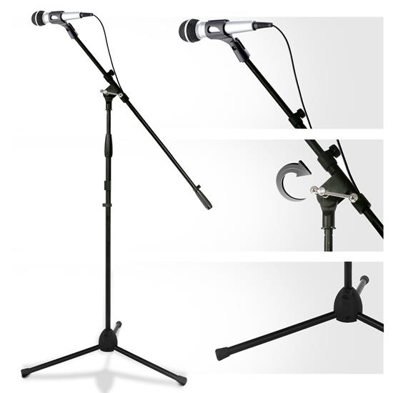 Pyle - PMKSPAD1.5 , Musical Instruments , Mounts - Stands - Holders , Sound and Recording , Mounts - Stands - Holders , Multimedia iPad and Microphone Stand - Adjustable to Fit All iPad Models