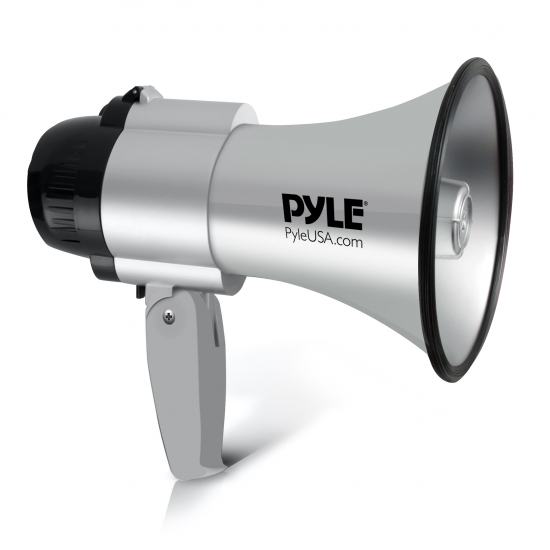 Pyle - PMP33SL , Sound and Recording , Megaphones - Bullhorns , Compact & Portable Megaphone Speaker with Siren Alarm Mode & Adjustable Volume, Battery Operated