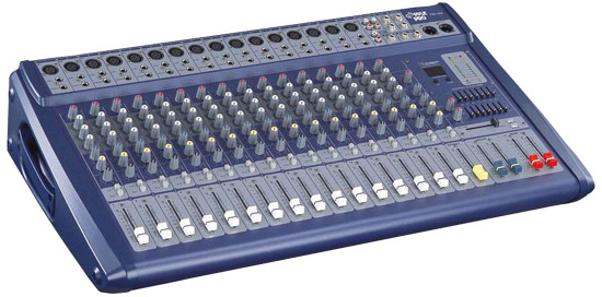 Pyle - pmx1608 , Sound and Recording , Mixers - DJ Controllers , 16 Channel 1200 Watts Ultra Low Noise Stereo digital Effect  Mixer With DSP