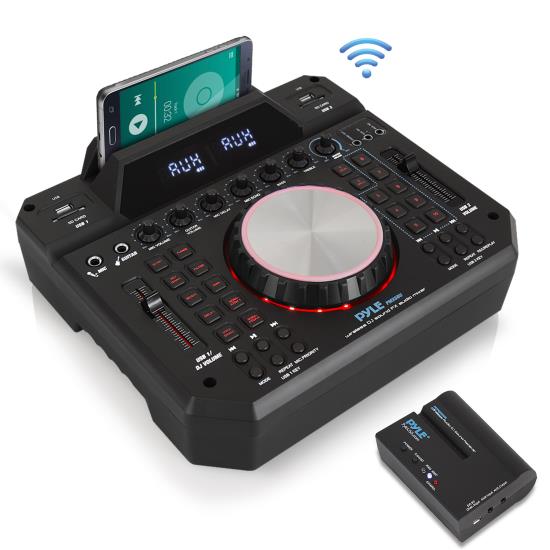 Pyle - UPMX6BU , Sound and Recording , Mixers - DJ Controllers , Wireless DJ Sound FX Audio Mixer - Bluetooth Stage & Studio Mixer System with Karaoke Style Mic-Talkover, MP3/USB/SD Readers, FM Radio
