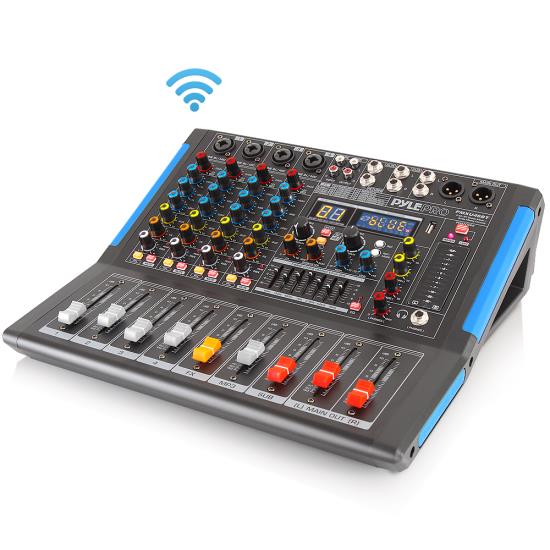 Pyle - PMXU46BT , Sound and Recording , Mixers - DJ Controllers , 4-Ch. Bluetooth Studio Mixer - DJ Controller Audio Mixing Console System