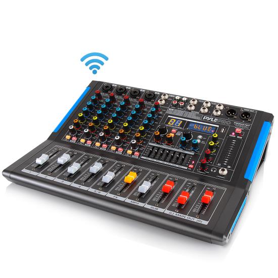 Pyle - PMXU67BT , Sound and Recording , Mixers - DJ Controllers , 6-Ch. Bluetooth Studio Mixer - DJ Controller Audio Mixing Console System