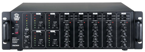 Pyle - pmz300a , Home and Office , Amplifiers - Receivers , 90x4 Watt Multi Source & Zone Power Amplifier w/ 25 & 70 Volt Output