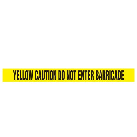 Pyle - PNECTX12 , On the Road , Safety Barriers , 12 Pieces Safety Yellow Caution Do Not Enter Barricade Tape Set - 200 Meters Long Tape Roll Suitable for a Wide Range of Applications, Including Roadworks, Events, and Hazardous Areas (Black and Yellow)