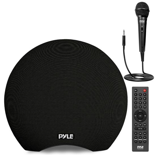Pyle - PNX8BK.5 , Home and Office , Home Speakers , Sound and Recording , Home Speakers , Dual 3” Bluetooth Portable Speaker - Portable Audio Speaker, with Built-in Rechargeable Battery, Waterproof, Wired Microphone, Clear Sound performance, TWS/MP3/USB (280 Watt MAX