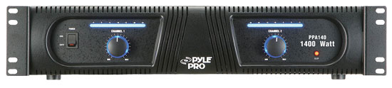 Pyle - PPA140 , Sound and Recording , Amplifiers - Receivers , 19'' Rack 1400 Watt Professional DJ Power Amplifier