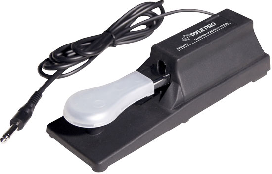 Pyle - PPDLS10 , Musical Instruments , Instrument Accessories , Piano-Style Sustain Pedal For Keyboards And Synthesizers