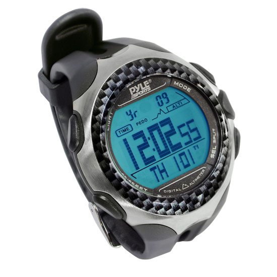 Pyle - ppdm3 , Sports and Outdoors , Watches , Digital Outdoor Sports Watch With Time, Chronograph, Altimeter, Barometer, Pedometer