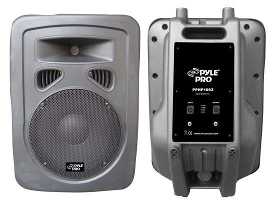 Pyle - PPHP1093 , Sound and Recording , PA Loudspeakers - Cabinet Speakers , 600 Watts 10'' 2-Way Plastic Molded PA speaker System