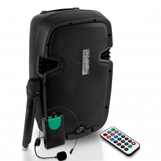 Pyle - PPHP109WMU , Sound and Recording , PA Loudspeakers - Cabinet Speakers , Wireless & Portable Bluetooth PA Speaker, Active-Powered Loudspeaker System, Built-in Rechargeable Battery, USB/SD Readers, Includes Handheld Microphone, Recording Ability, FM Radio (1000 Watt, 10'' Subwoofer)