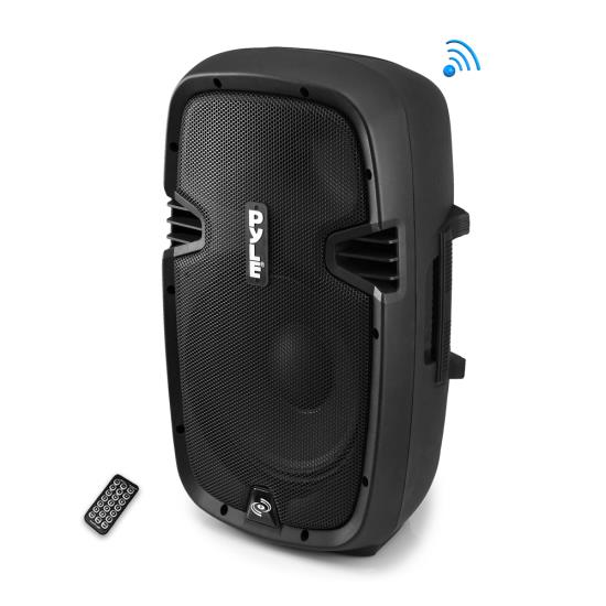 Pyle - PPHP1237UB , Sound and Recording , PA Loudspeakers - Cabinet Speakers , Wireless BT Streaming Loudspeaker PA Cabinet Speaker System, Powered 2-Way Full Range Sound, Recording Ability, USB/SD, FM Radio, Aux Input, 12-Inch, 1200 Watt