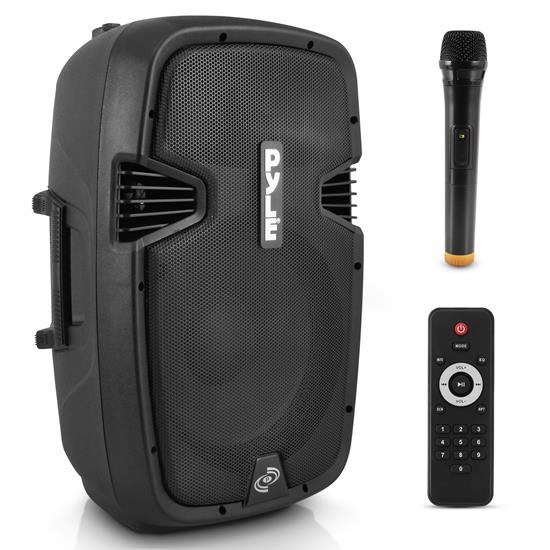 Pyle - EU-PPHP1241WMU , Sound and Recording , PA Loudspeakers - Cabinet Speakers , Wireless & Portable Bluetooth Loudspeaker - Active PA Speaker System Kit, Built-in Rechargeable Battery (12" Subwoofer, 1000 Watt)