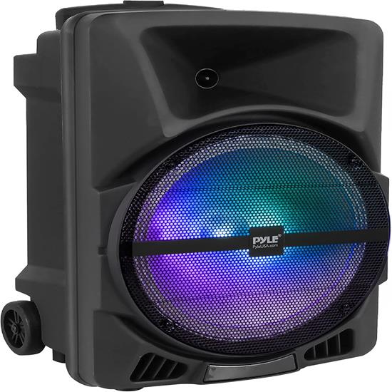 Pyle - PPHP1244B , Sound and Recording , PA Loudspeakers - Cabinet Speakers , Bluetooth Indoor / Outdoor Loudspeaker with Built-in Rechargeable Battery, Flashing Party Lights, MP3/USB/SD Readers, FM Radio (800 Watt)