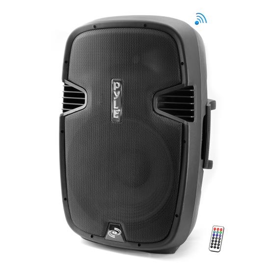 Pyle - PPHP1247UIB , Sound and Recording , PA Loudspeakers - Cabinet Speakers , Bluetooth 1200 Watt 12'' PA Speaker System, Bi-Amp, 2-Way Full Range, Class-D, Built-in 30 Pin iPod Dock, USB Flash/SD Memory Card Readers, Remote Control