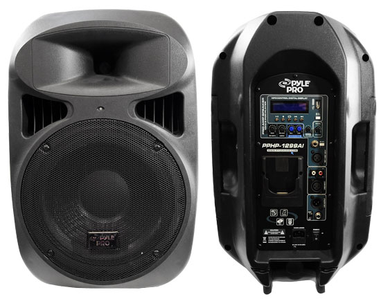 Pyle - PPHP1299AI , Sound and Recording , PA Loudspeakers - Cabinet Speakers , 12'' 1000 Watt 2-Way Full Range Loud Speaker System with iPod Dock, USB Reader & MP3/AUX Input