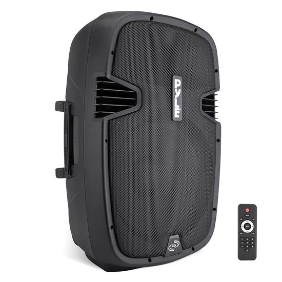 Pyle - PPHP1537UB , Sound and Recording , PA Loudspeakers - Cabinet Speakers , Bluetooth Loudspeaker PA Cabinet Speaker System - Powered PA Speaker with Recording Ability, MP3/USB/SD Readers, AM/FM Radio, Aux Input (15-Inch, 1200 Watt)