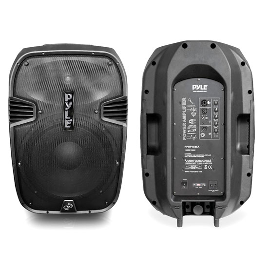 Pyle - PPHP1585A , Sound and Recording , PA Loudspeakers - Cabinet Speakers , 1000 Watts 15'' Powered 2 Ways Plastic Molded Speaker system