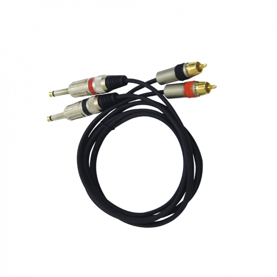 Pyle - PPRCJ05 , Home and Office , Cables - Wires - Adapters , Sound and Recording , Cables - Wires - Adapters , Dual 5ft. Professional Audio Link Cable 1/4'' Male to RCA Male