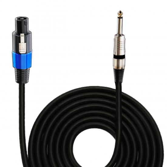 Pyle - PPSJ30 , Home and Office , Cables - Wires - Adapters , Sound and Recording , Cables - Wires - Adapters , 30ft. 12 Gauge Professional Speaker Cable Compatible With Speakon Connector to 1/4'' Male