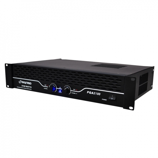 Pyle - PQA2100 , Sound and Recording , Amplifiers - Receivers , 19'' Rack Mount Power Amplifier,  SpeakON, Speaker Terminal Binding Posts, 1/4'' Connectors, 2100 Watt Amp