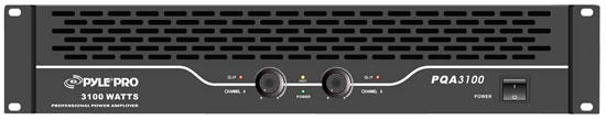 Pyle - PQA3100 , Sound and Recording , Amplifiers - Receivers , 19'' Rack Mount Bridgeable Power Amplifier,  SpeakON, Speaker Terminal Binding Posts, 1/4'' Connectors, 3100 Watt Amp