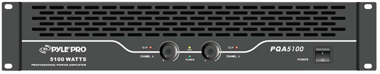 Pyle - PQA5100 , Sound and Recording , Amplifiers - Receivers , 19'' Rack Mount Bridgeable Power Amplifier,  SpeakON, Speaker Terminal Binding Posts, 1/4'' Connectors, 5100 Watt Amp