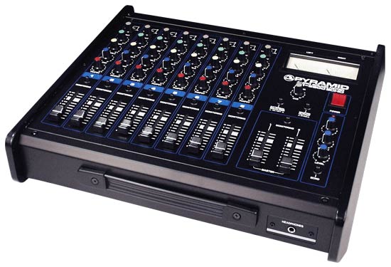 Pyle - PR8800 , Sound and Recording , Mixers - DJ Controllers , 8 Channel Stereo Mixer W/ Echo