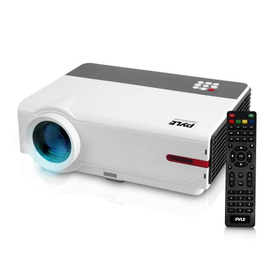 Pyle - PRJAND818 , Home and Office , Projectors , Android HD Home Theater Smart Projector, Wi-Fi Web Browsing, App Download, Up to 160'' Display, 1080p Support (Mac & PC Compatible)
