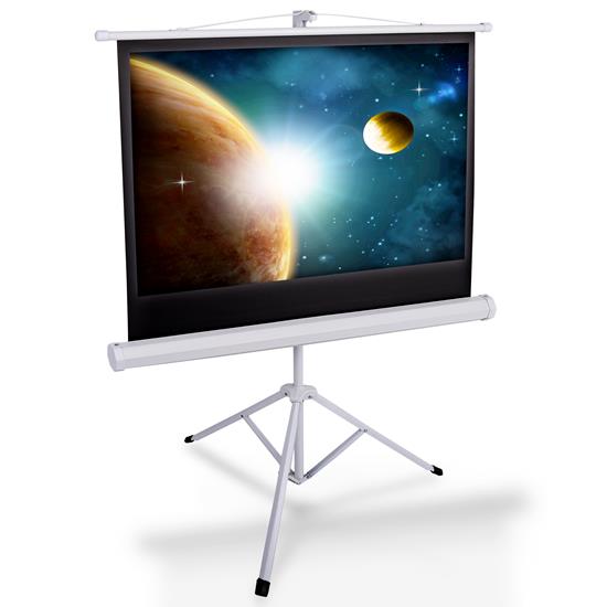 Pyle - PRJTP42 , Home and Office , Projector Screens - Accessories , 40-inch Video Projector Screen - Manual Roll-Up & Fold-Out Projection Display, Tripod Stand Style