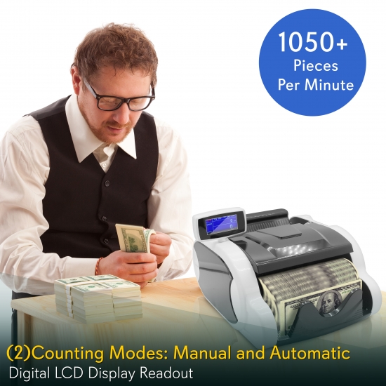 Pyle UPRMC120 Home and Office Currency Handling Money Counters